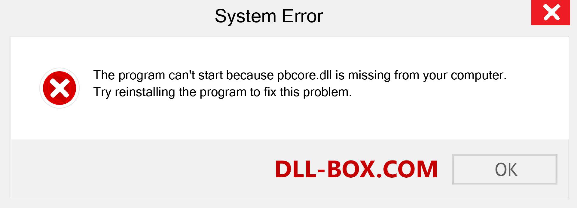  pbcore.dll file is missing?. Download for Windows 7, 8, 10 - Fix  pbcore dll Missing Error on Windows, photos, images